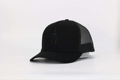 BLACK OUT TRUCKER HAT