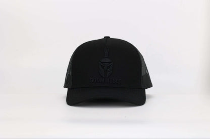BLACK OUT TRUCKER HAT