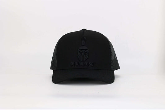 BLACK OUT TRUCKER HAT